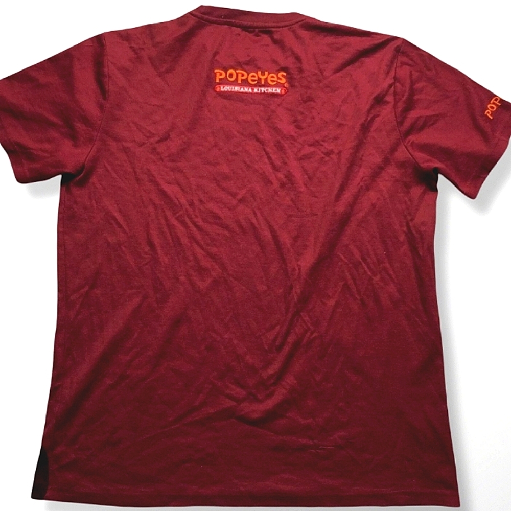 UNIFORM AUTHENTIC POPEYES TSHIRT SWEAT RESISTANT MATERIAL NIP Hard To Find rare!